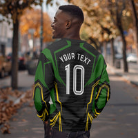 Personalized Jamaica Cricket Lion Mascot Sweatshirt Kingsmen Royal King Batsman Sport