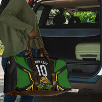 Personalized Jamaica Cricket Lion Mascot Travel Bag Kingsmen Royal King Batsman Sport