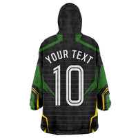 Personalized Jamaica Cricket Lion Mascot Wearable Blanket Hoodie Kingsmen Royal King Batsman Sport