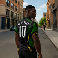 Personalized Jamaica Cricket Lion Mascot Zipper Polo Shirt Kingsmen Royal King Batsman Sport