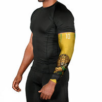 Personalized Jamaica Kingsmen Cricket Lion Arm Sleeves Royal King Batsman Sports Graphic Art