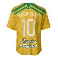 Personalized Jamaica Kingsmen Cricket Lion Baseball Jersey Royal King Batsman Sports Graphic Art