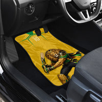 Personalized Jamaica Kingsmen Cricket Lion Car Mats Royal King Batsman Sports Graphic Art