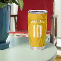Personalized Jamaica Kingsmen Cricket Lion Tumbler Cup Royal King Batsman Sports Graphic Art