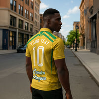 Personalized Jamaica Kingsmen Cricket Lion Zipper Polo Shirt Royal King Batsman Sports Graphic Art
