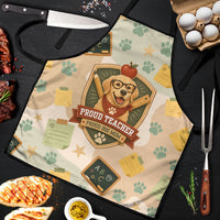 Proud Teacher Proud Dog Mom Apron Classroom Cute Dog Lover