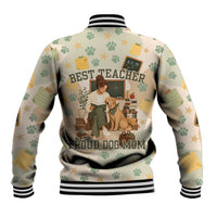 Proud Teacher Proud Dog Mom Baseball Jacket Classroom Cute Dog Lover