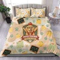 Proud Teacher Proud Dog Mom Bedding Set Classroom Cute Dog Lover