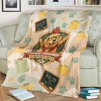 Proud Teacher Proud Dog Mom Blanket Classroom Cute Dog Lover
