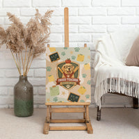 Proud Teacher Proud Dog Mom Canvas Wall Art Classroom Cute Dog Lover