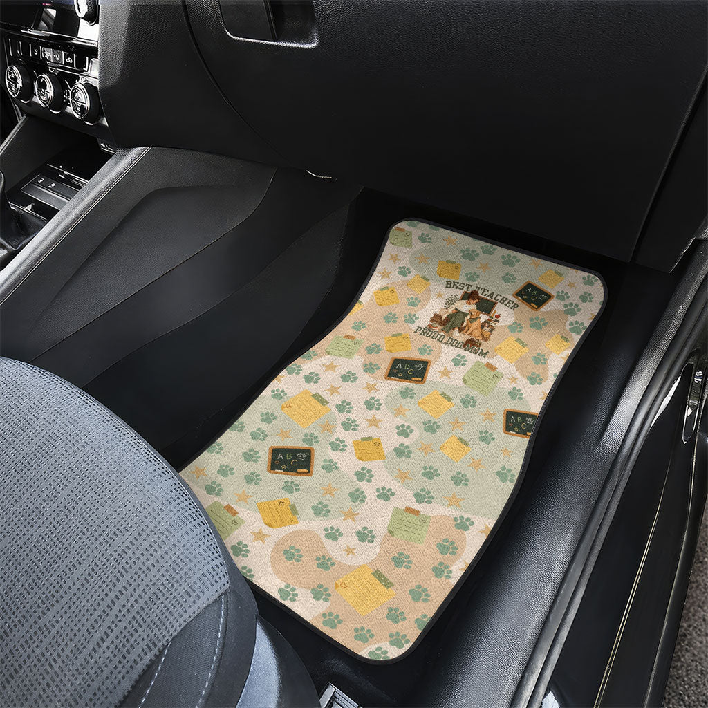 Proud Teacher Proud Dog Mom Car Mats Classroom Cute Dog Lover