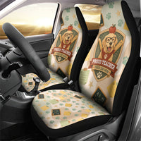 Proud Teacher Proud Dog Mom Car Seat Cover Classroom Cute Dog Lover
