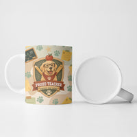 Proud Teacher Proud Dog Mom Ceramic Mug Classroom Cute Dog Lover