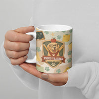 Proud Teacher Proud Dog Mom Ceramic Mug Classroom Cute Dog Lover