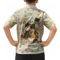 Proud Teacher Proud Dog Mom Hawaiian Shirt Classroom Cute Dog Lover