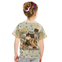 Proud Teacher Proud Dog Mom Kid T Shirt Classroom Cute Dog Lover