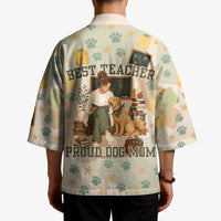 Proud Teacher Proud Dog Mom Kimono Classroom Cute Dog Lover