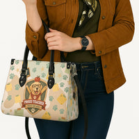 Proud Teacher Proud Dog Mom Leather Bag Classroom Cute Dog Lover