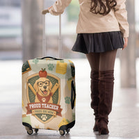 Proud Teacher Proud Dog Mom Luggage Cover Classroom Cute Dog Lover