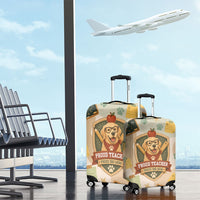Proud Teacher Proud Dog Mom Luggage Cover Classroom Cute Dog Lover