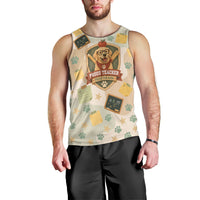 Proud Teacher Proud Dog Mom Men Tank Top Classroom Cute Dog Lover