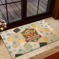 Proud Teacher Proud Dog Mom Rubber Doormat Classroom Cute Dog Lover