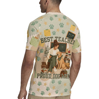 Proud Teacher Proud Dog Mom Rugby Jersey Classroom Cute Dog Lover