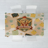 Proud Teacher Proud Dog Mom Tablecloth Classroom Cute Dog Lover