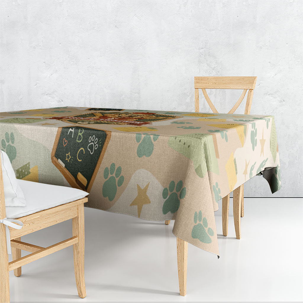 Proud Teacher Proud Dog Mom Tablecloth Classroom Cute Dog Lover