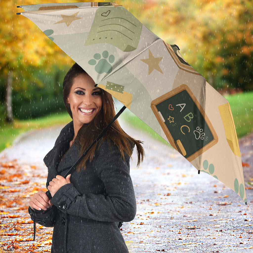 Proud Teacher Proud Dog Mom Umbrella Classroom Cute Dog Lover