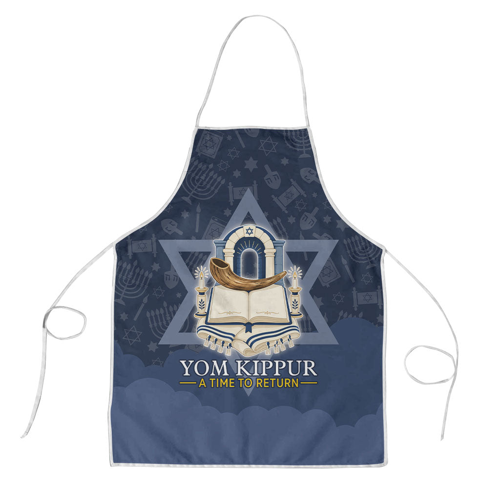 Yom Kippur Gates Of Return Apron Jewish High Holy Day Shofar Tallit Star Of David