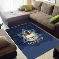 Yom Kippur Gates Of Return Area Rug Jewish High Holy Day Shofar Tallit Star Of David