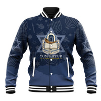 Yom Kippur Gates Of Return Baseball Jacket Jewish High Holy Day Shofar Tallit Star Of David