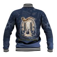 Yom Kippur Gates Of Return Baseball Jacket Jewish High Holy Day Shofar Tallit Star Of David