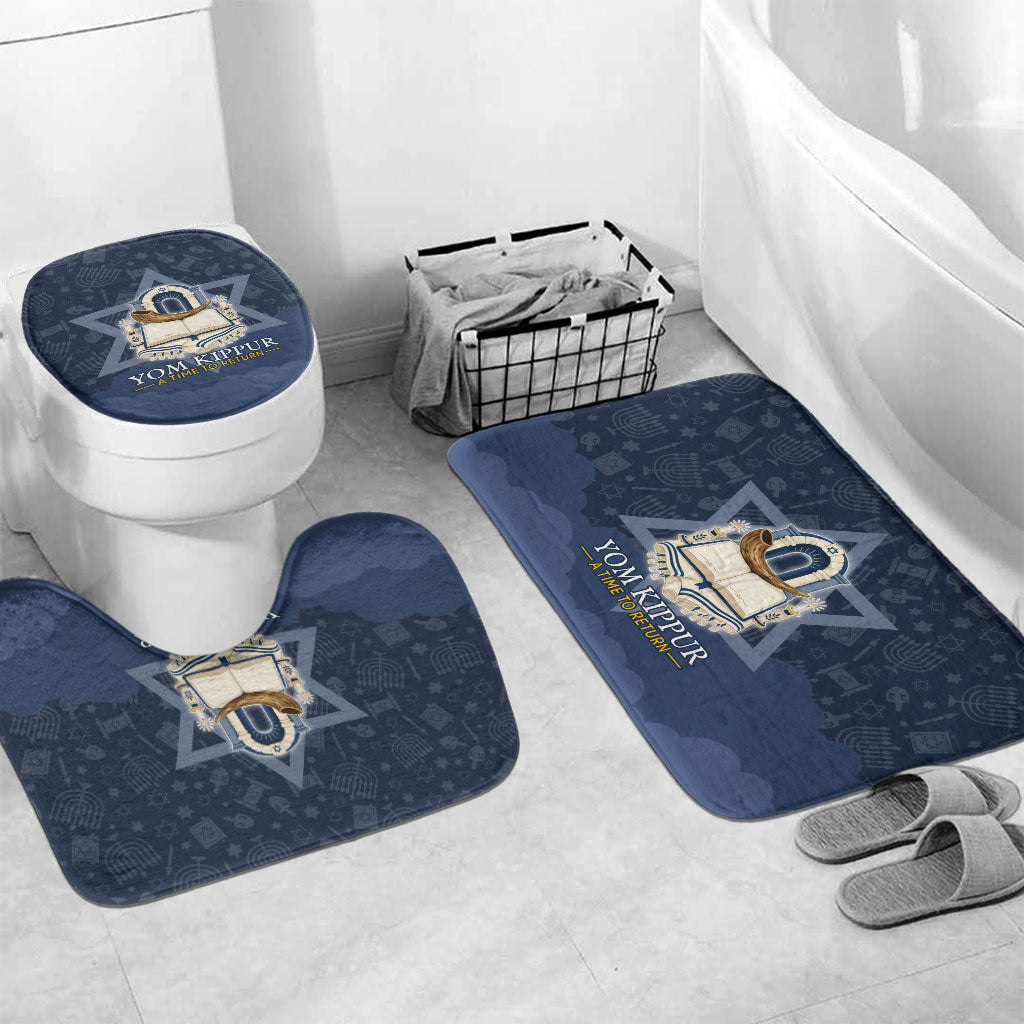 Yom Kippur Gates Of Return Bathroom Set Jewish High Holy Day Shofar Tallit Star Of David