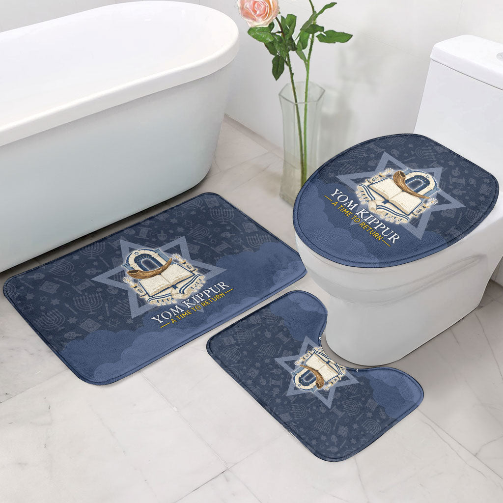 Yom Kippur Gates Of Return Bathroom Set Jewish High Holy Day Shofar Tallit Star Of David