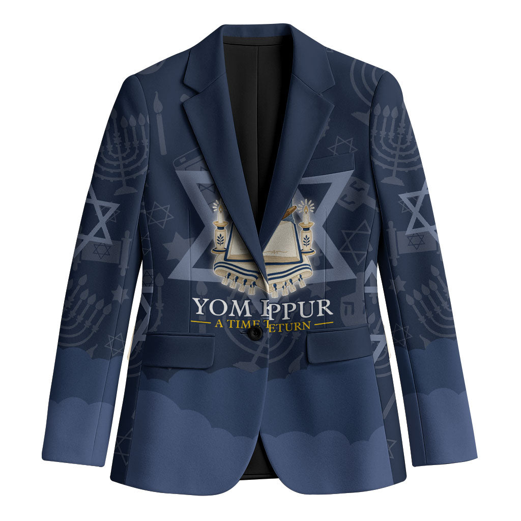 Yom Kippur Gates Of Return Blazer Jewish High Holy Day Shofar Tallit Star Of David