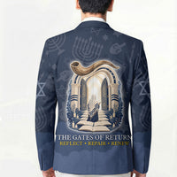 Yom Kippur Gates Of Return Blazer Jewish High Holy Day Shofar Tallit Star Of David