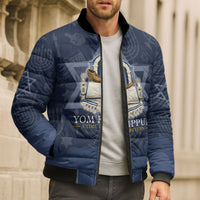 Yom Kippur Gates Of Return Bomber Puffer Jacket Jewish High Holy Day Shofar Tallit Star Of David