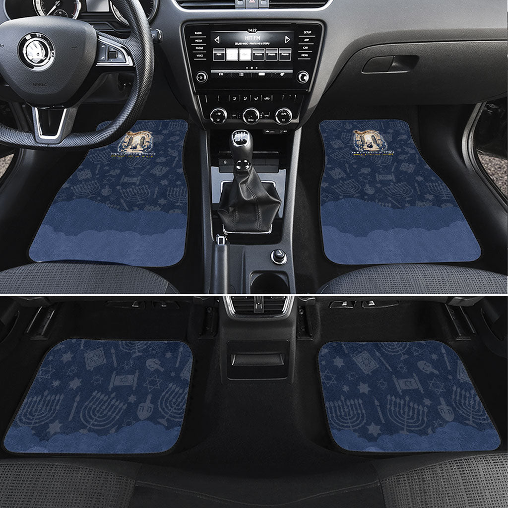 Yom Kippur Gates Of Return Car Mats Jewish High Holy Day Shofar Tallit Star Of David