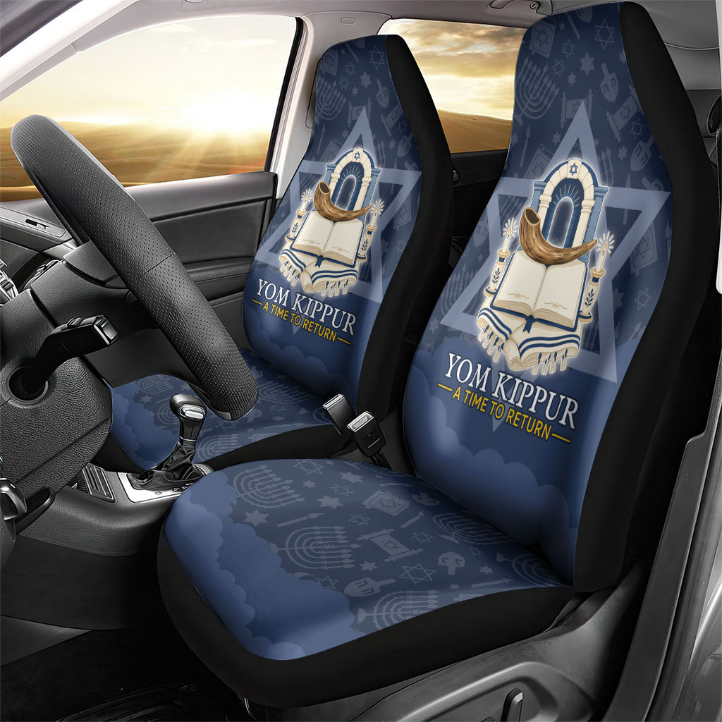 Yom Kippur Gates Of Return Car Seat Cover Jewish High Holy Day Shofar Tallit Star Of David