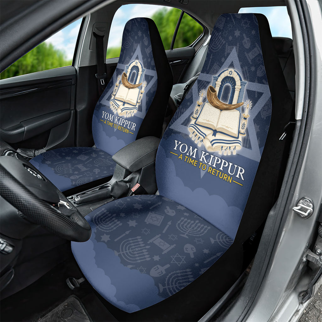 Yom Kippur Gates Of Return Car Seat Cover Jewish High Holy Day Shofar Tallit Star Of David