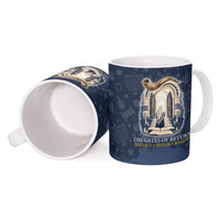 Yom Kippur Gates Of Return Ceramic Mug Jewish High Holy Day Shofar Tallit Star Of David
