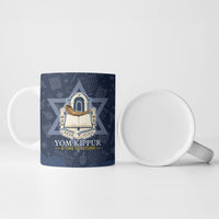 Yom Kippur Gates Of Return Ceramic Mug Jewish High Holy Day Shofar Tallit Star Of David