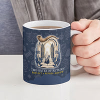 Yom Kippur Gates Of Return Ceramic Mug Jewish High Holy Day Shofar Tallit Star Of David