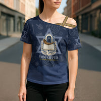 Yom Kippur Gates Of Return Cross Shoulder Shirt Jewish High Holy Day Shofar Tallit Star Of David