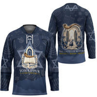 Yom Kippur Gates Of Return Hockey Jersey Jewish High Holy Day Shofar Tallit Star Of David