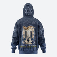 Yom Kippur Gates Of Return Hoodie Jewish High Holy Day Shofar Tallit Star Of David