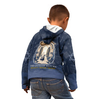 Yom Kippur Gates Of Return Kid Hoodie Jewish High Holy Day Shofar Tallit Star Of David