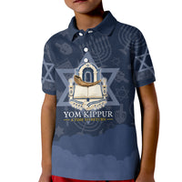 Yom Kippur Gates Of Return Kid Polo Shirt Jewish High Holy Day Shofar Tallit Star Of David